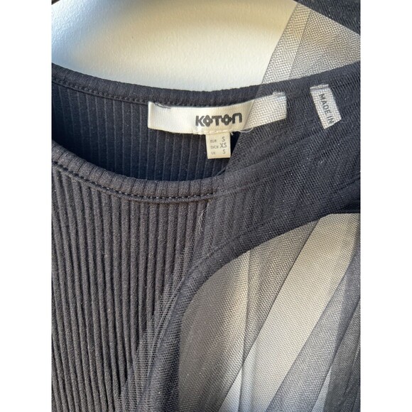 Womans Layered Ruffle TULLE DRESS BLACK -Size EXTRA SMALL - Picture 3 of 8